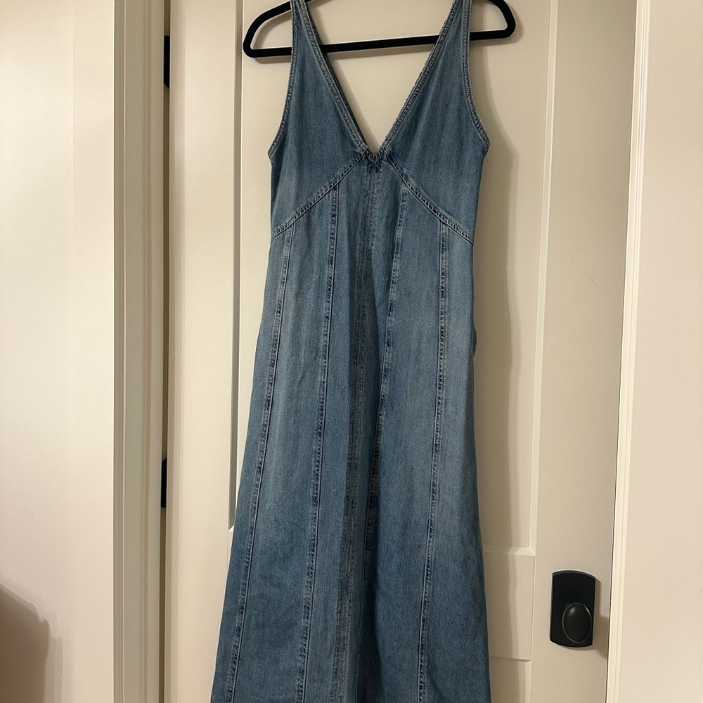 ZARA Denim Maxi Dress